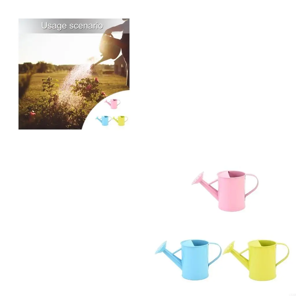 

Iron Watering Can 20oz Easy Grip Handle Design for Precise Indoor and Outdoor Plant Care Gardening Supply C5AD