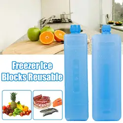 1/2pcs Reusable Ice Crystal Box Freezer Cooler Ice Packs Leak-proof Thickened PE For Refrigerator Cooler Blocks Keep Food F U5W3