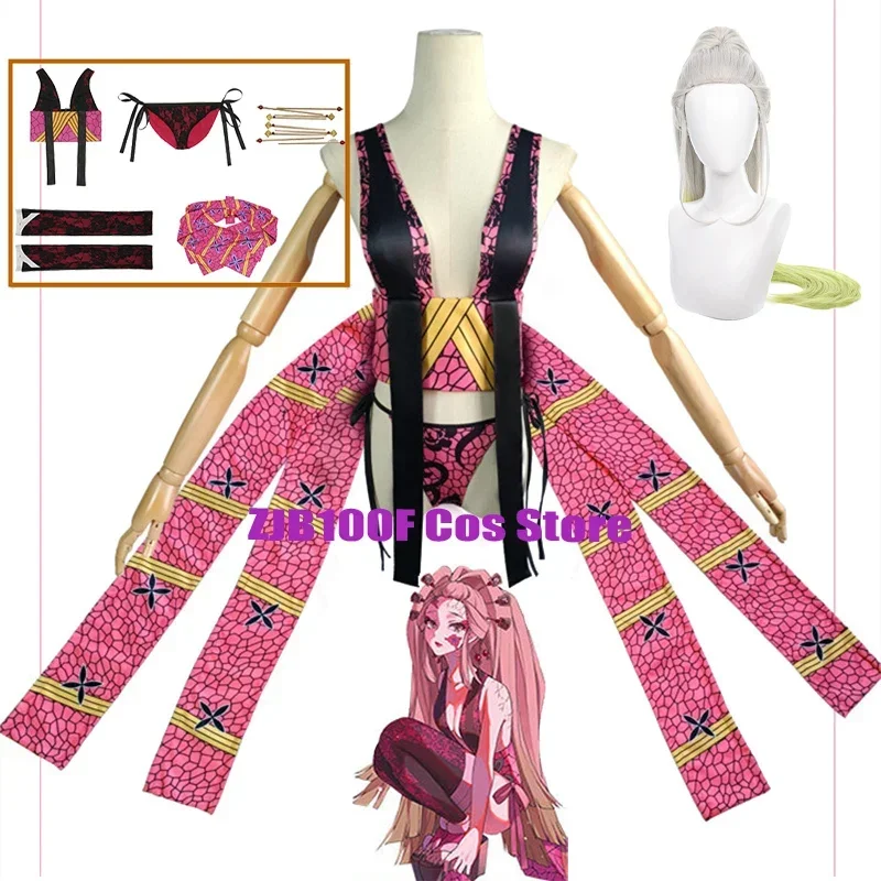 Anime Cosplay Daki Cosplay Kostuum Hoofddeksels Sexy Uniform Halloween Kleding Voor Vrouwen