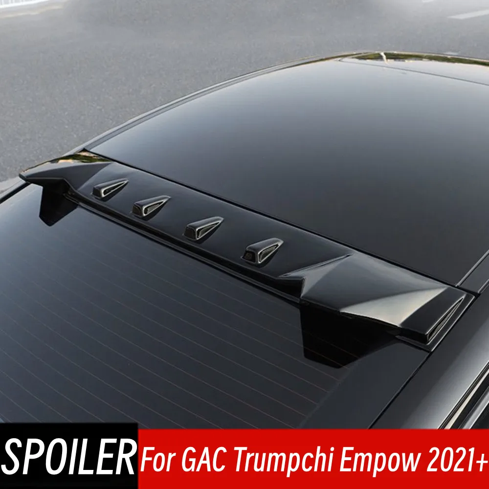 

For GAC Empow Dodge Attitud 2021+ Rear Window Roof Spoiler Wings ABS Plastic Black Carbon Car Exterior Tuning Accessories Part