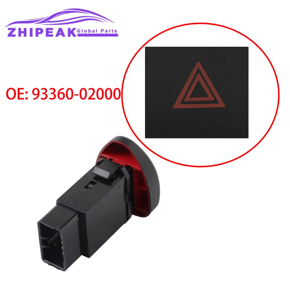 Interruptor de Luz de Advertência de Perigo de 8 Pinos 9336002000 93360-02000 para Acessórios de Carro Hyundai Atos Prime 2001-2012