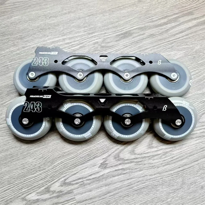 243MM 76mm 80mm Powerslide Beta FSK Roller Skating Base with DD Inline Skating Wheel 165mm Mount Hole Slalom FSK Base PS SEBA