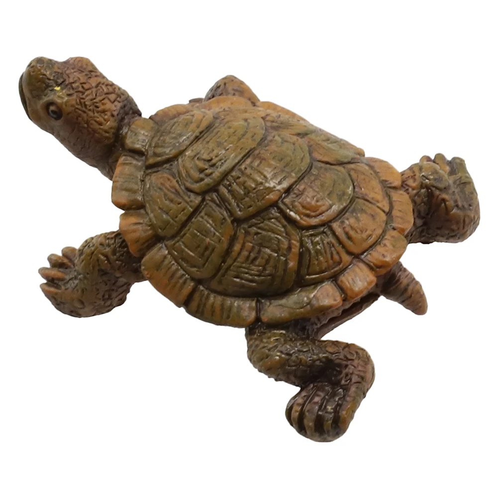Birthday Turtle Statue 7cm X 5.6cm Brown Fengshui Garden Figurine Resin For Decorating Gardens Backyards Lawns
