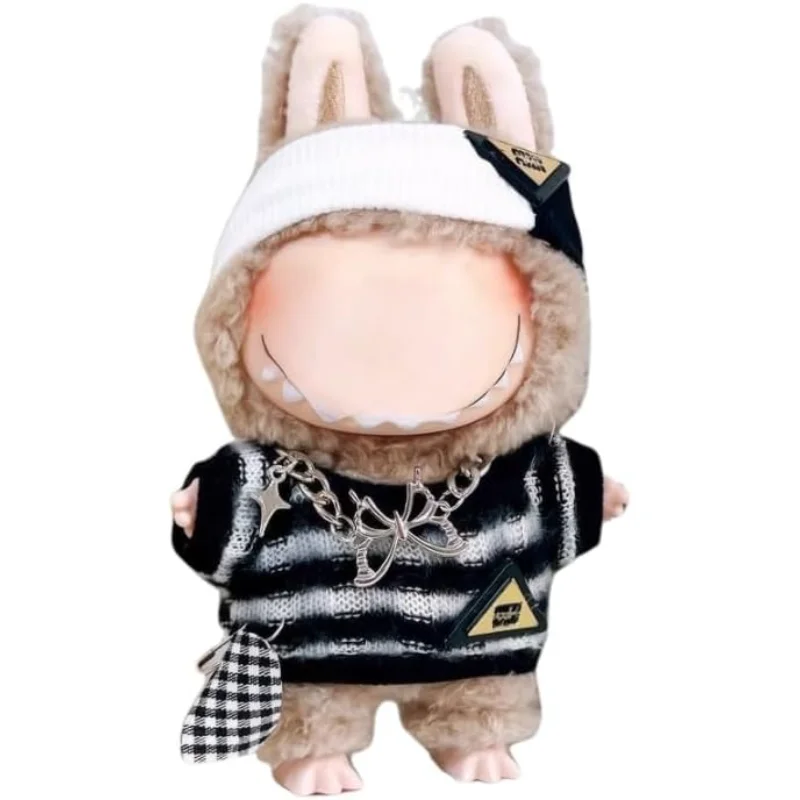 

17cm Doll Clothes Compatitable with Labubu,6.7 Inches Cute Doll Clothes Suitable for Labubu Dolls Accessories, Dress Up Clothes
