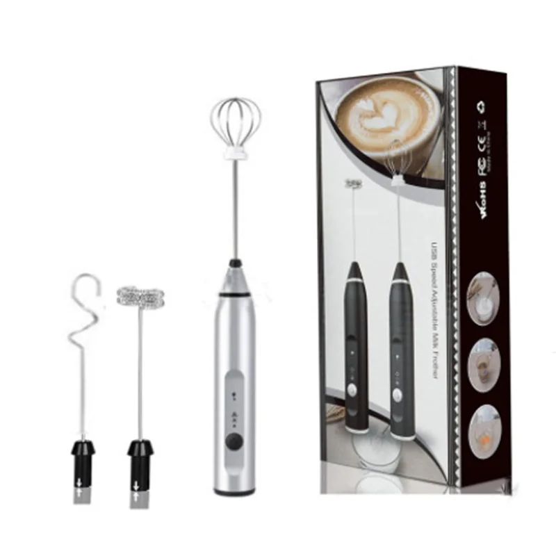 Electric Milk Frothers Handheld Wireless Blender USB Mini Coffee Maker Whisk Mixer Cappuccino Cream Egg Food Blender B