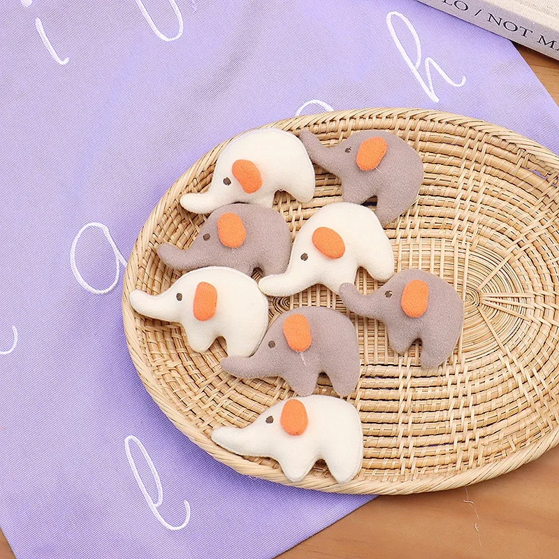 جديد النمط الياباني لطيف الفيل بروش اليدوية الكرتون الحيوان النسيج دبوس ل مشبك شعر قبعة DIY بها بنفسك الملابس الزينة