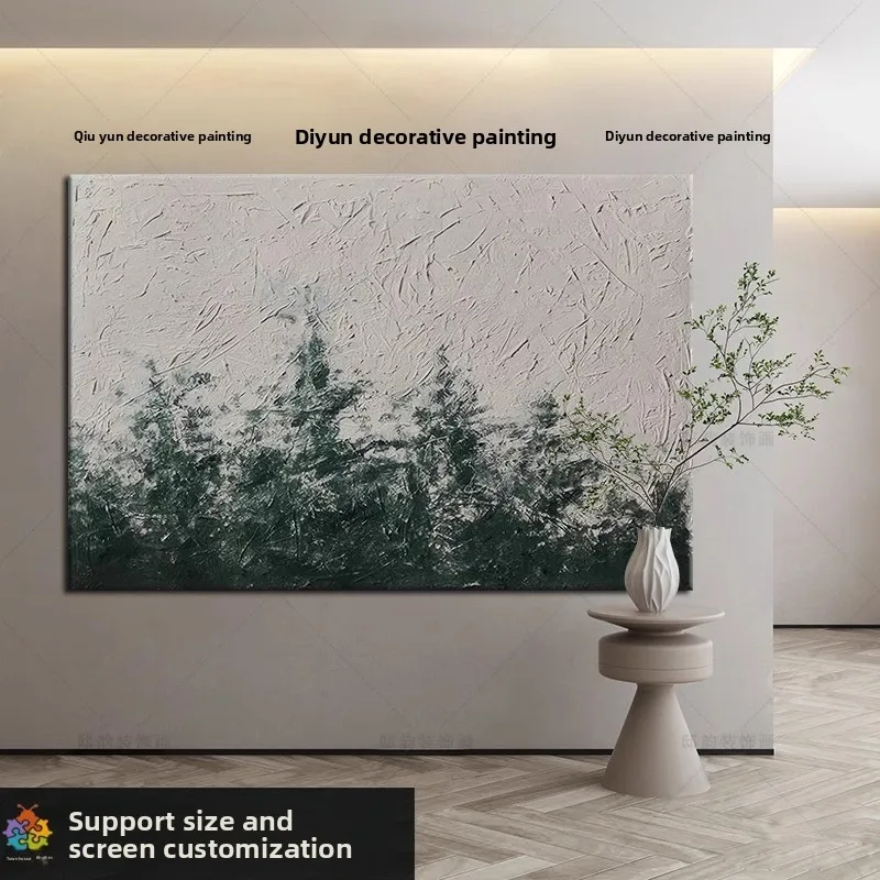 Original Classic Style Landscape Banner Abstract Oil Canvas Frameless Decorative Painting ZHUOHAO Brand for Homestay Hotel Soft