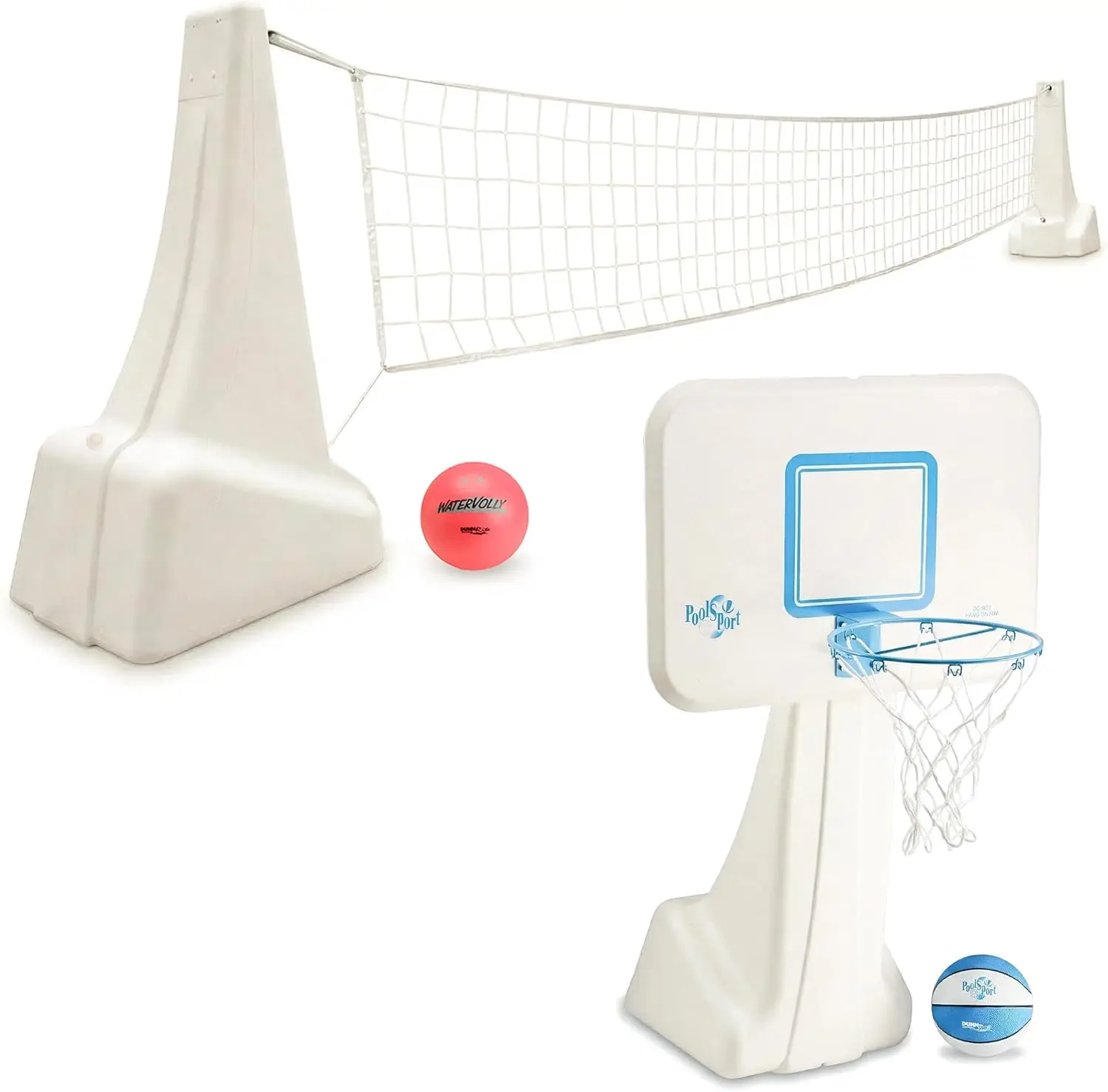 PoolSport PoolSport Swimming Pool Basketball Hoop with Ball, Base & 13.5-Inch Stainless Steel Rim - Choose Basketball or Volleyball Combo - Aliexpress Deal