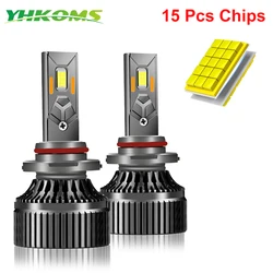 YHKOMS F8 400W H7 H4 H11 LED CANBUS Lamp 9005 HB3 9006 HB4 H8 H9 Car LED Headlight Bulb 120000LM 12V Auto Headlamp 6000K