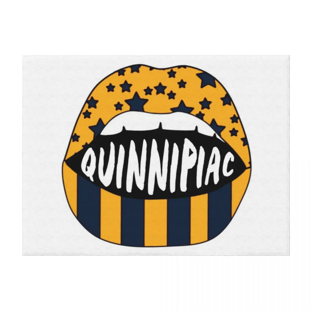 

Quinnipiac Lips Throw Blanket Quilt Blankets Sofas Of Decoration cosplay anime Weighted Blankets