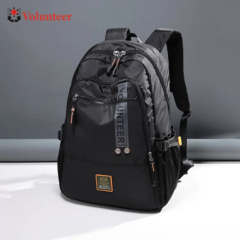 

Volunteer Backpacks for Men New Travel Computer College Backpack Man Fashion Large Capacity Hight Quality Waterproof Bag 1609-17