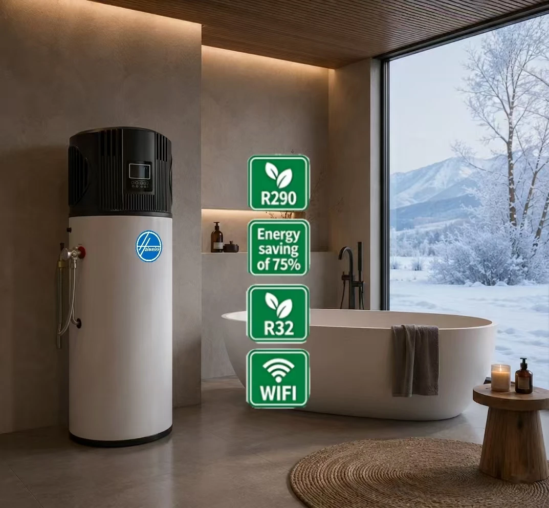 R290 300L Electric Outdoor Class A Energy Efficient App-Controlled Intelligent Temperature Control Metal Air Source Heat Pump