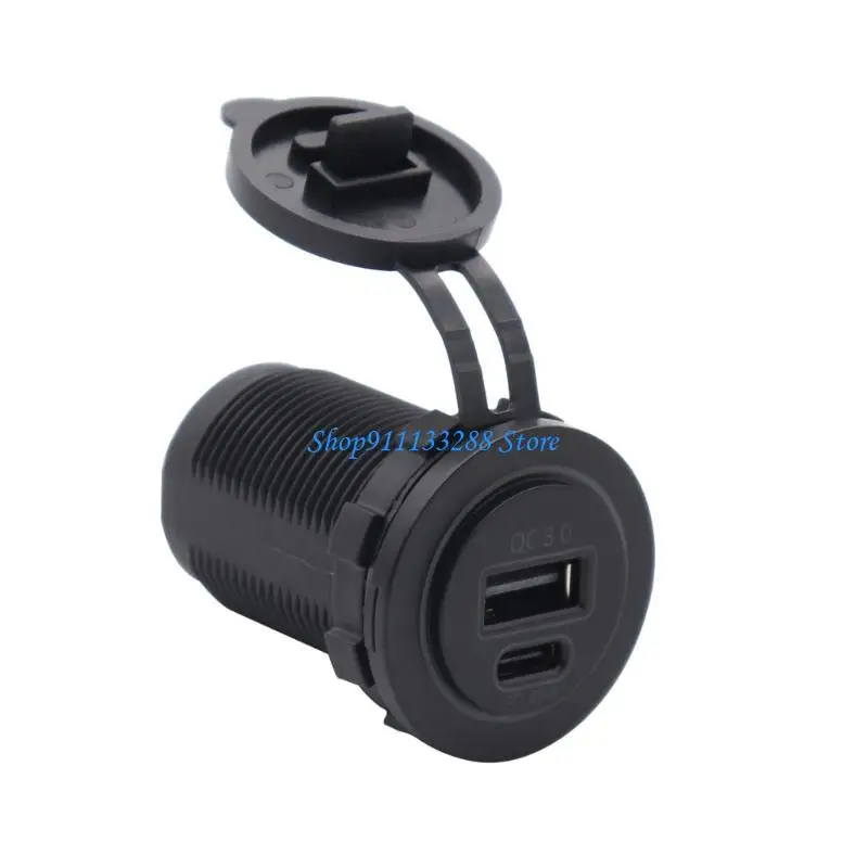 G88D Car USB Outlet for Galaxy Note 20/10 S21/20/10 45W PD USB C & 18W QC3.0 Socket