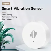 Tuya Zigbee Smart Vibration Sensor Detection Sensor SmartLife App Notification Real-Time Motion Shock Alarm Record