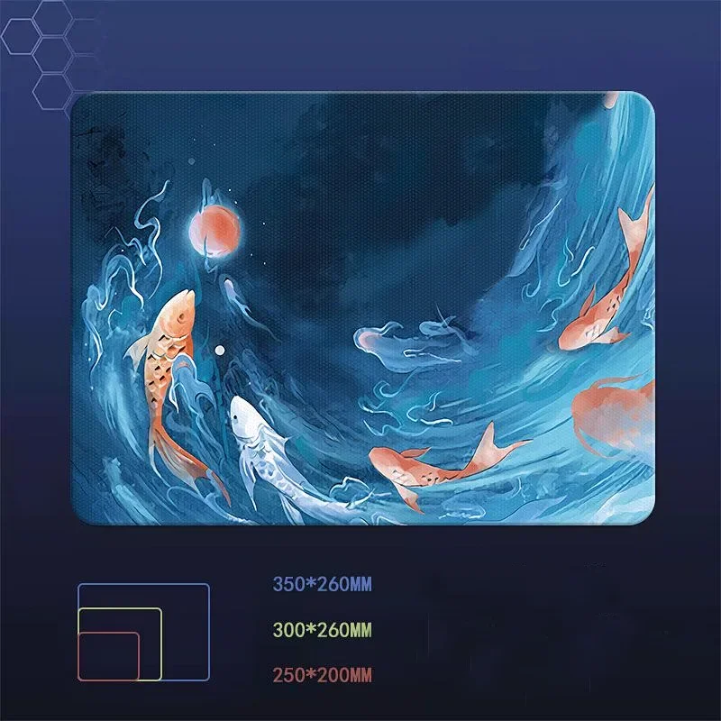 中国風ゲーミングガラスマウスパッド滑らかなつや消し表面デスクトップマット強化アップグレード FPS オフィスゲーマーアクセサリーマウスパッド