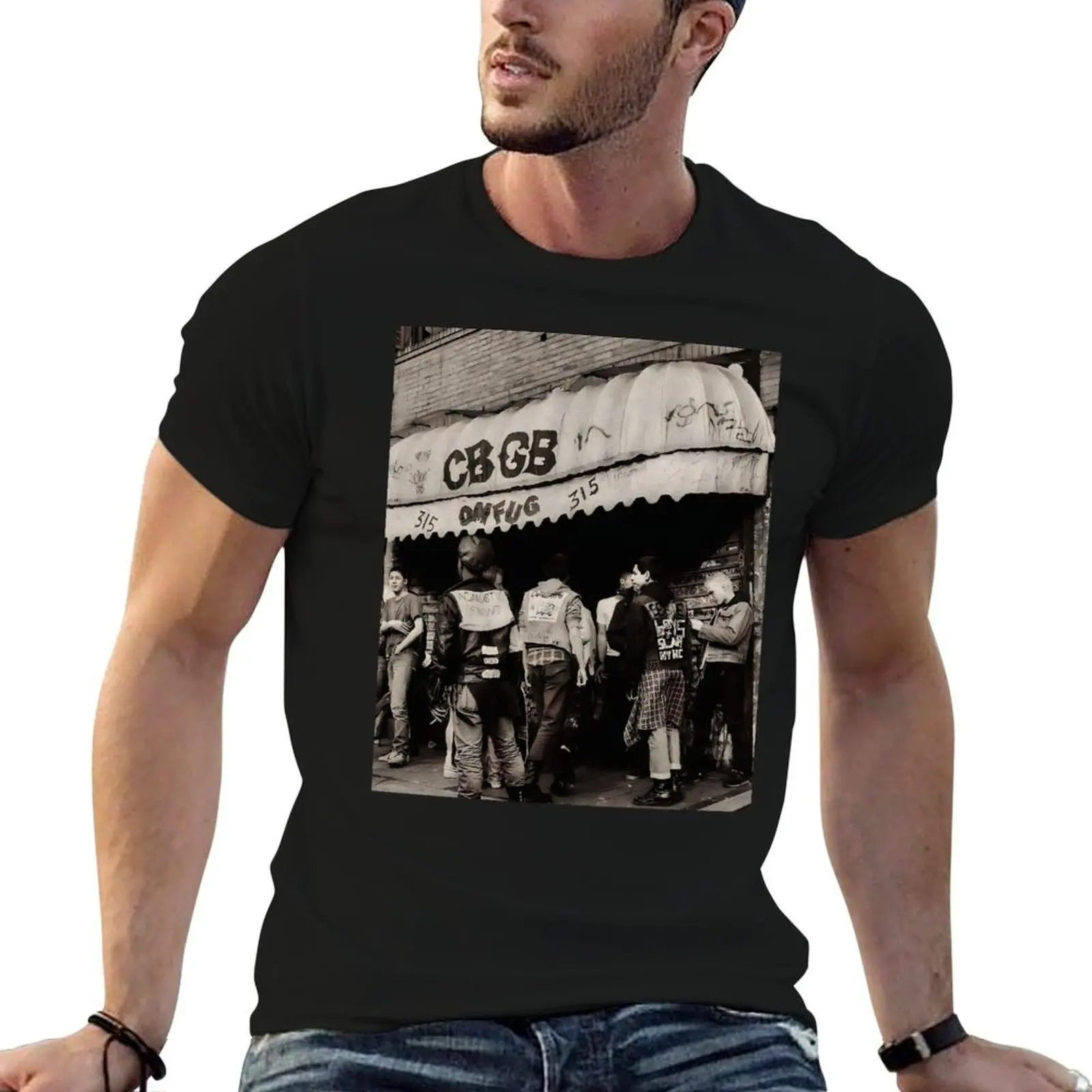 

CBGB Omfug Legend Is Here T-Shirt man t shirts for men casual funny t shirts man T-Shirt