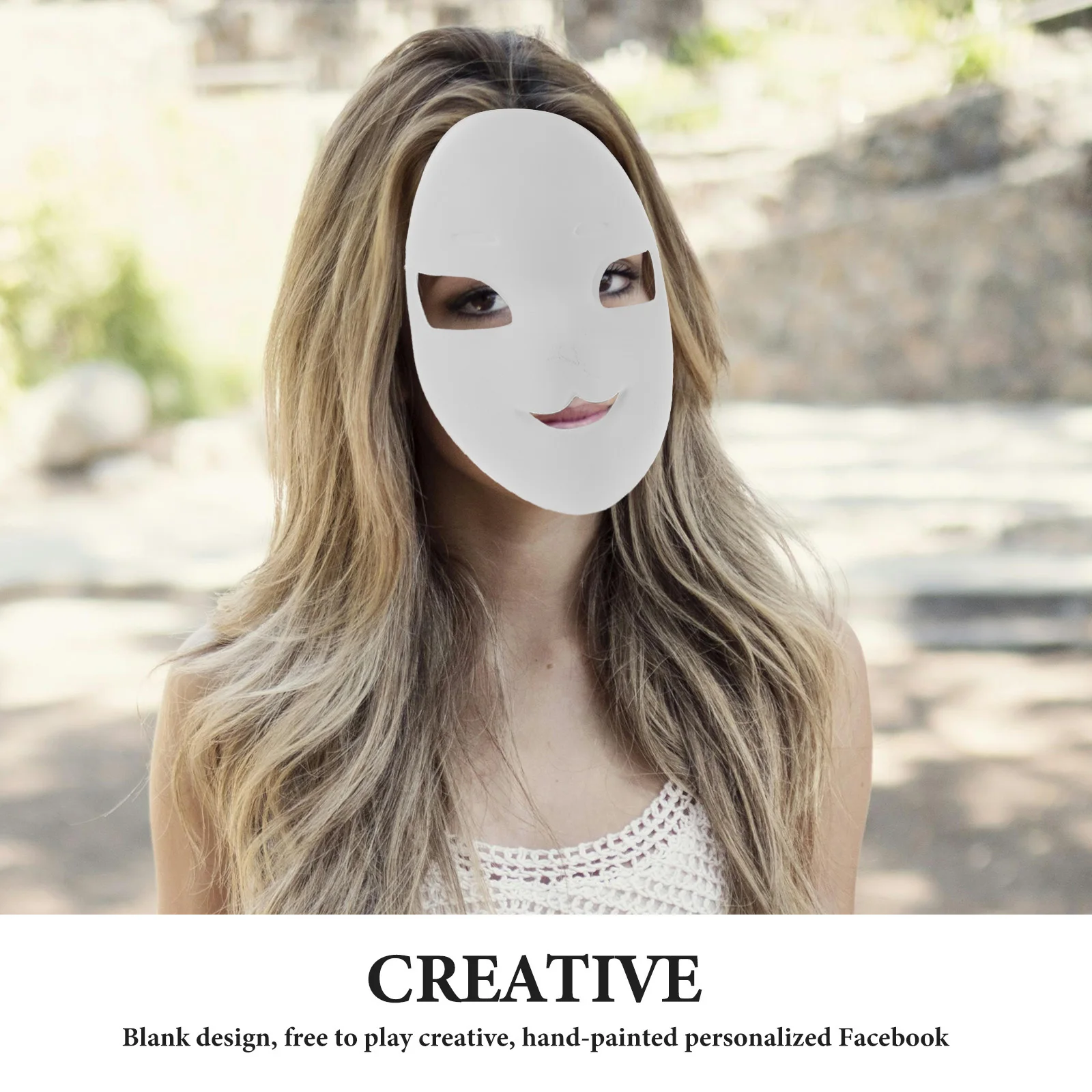 

Blank Fox Mask Unfinished White PVC DIY Masks for Masquerade Wedding Prom Fashion Shows Costume Party Decoratable Hand Paintable