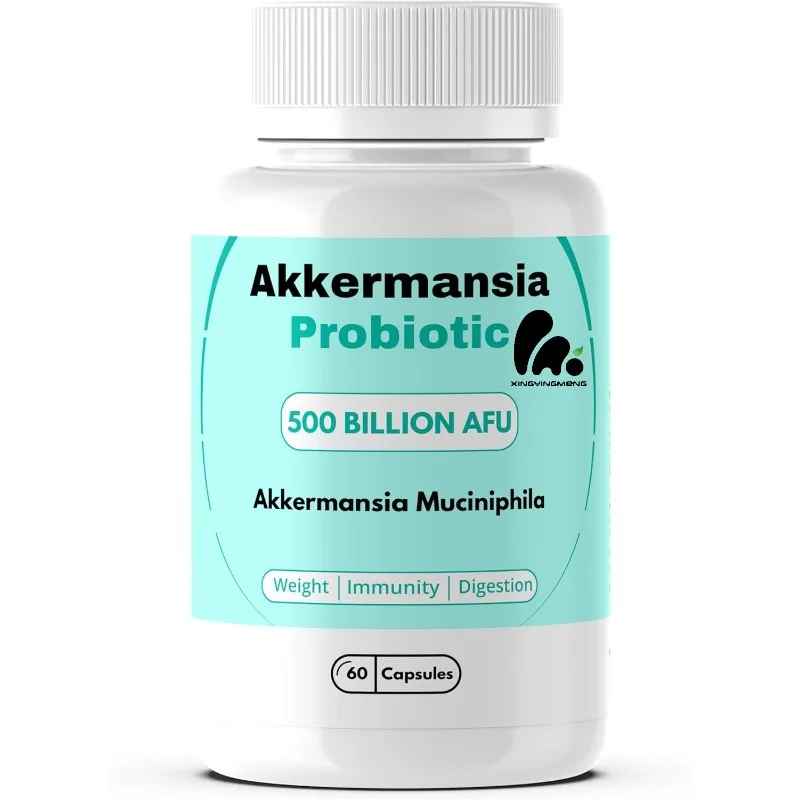 Akkermansia probiotic capsules with 500 billion AFU contain green tea, chromium, vitamins - intestinal immune health support