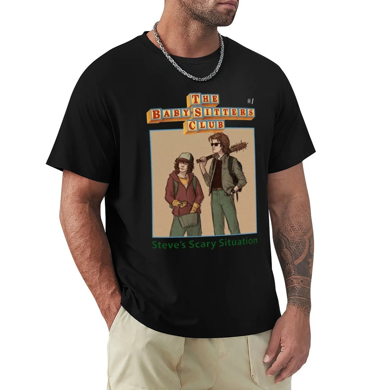 The Babysitters Club - Steve&x27;s Scary Situation Classic T-Shirt plus sizes street wear customs design your own Men's t-shirt