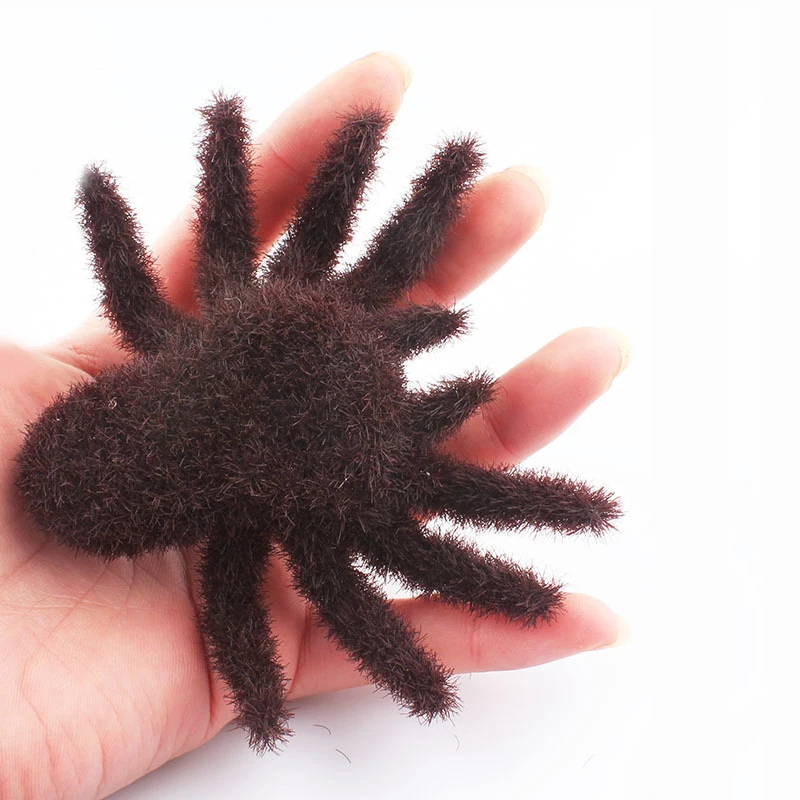 

Surprising Artificial Spider Flocking Prank Spider Scare Play A Trick Children Parents Funny Joke Trick Toys Halloween Decor