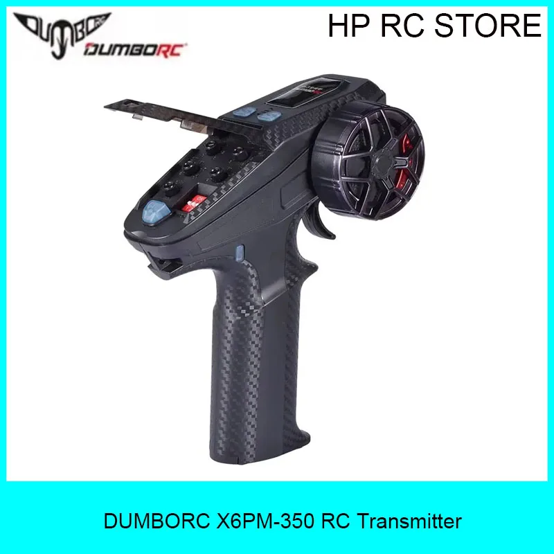 DUMBORC X6PM-350 6-kanałowy zestaw nadajnika i odbiornika RC 2.4GHz - Uniwersalny żyroskop do samochodów, ciężarówek i łodzi RC