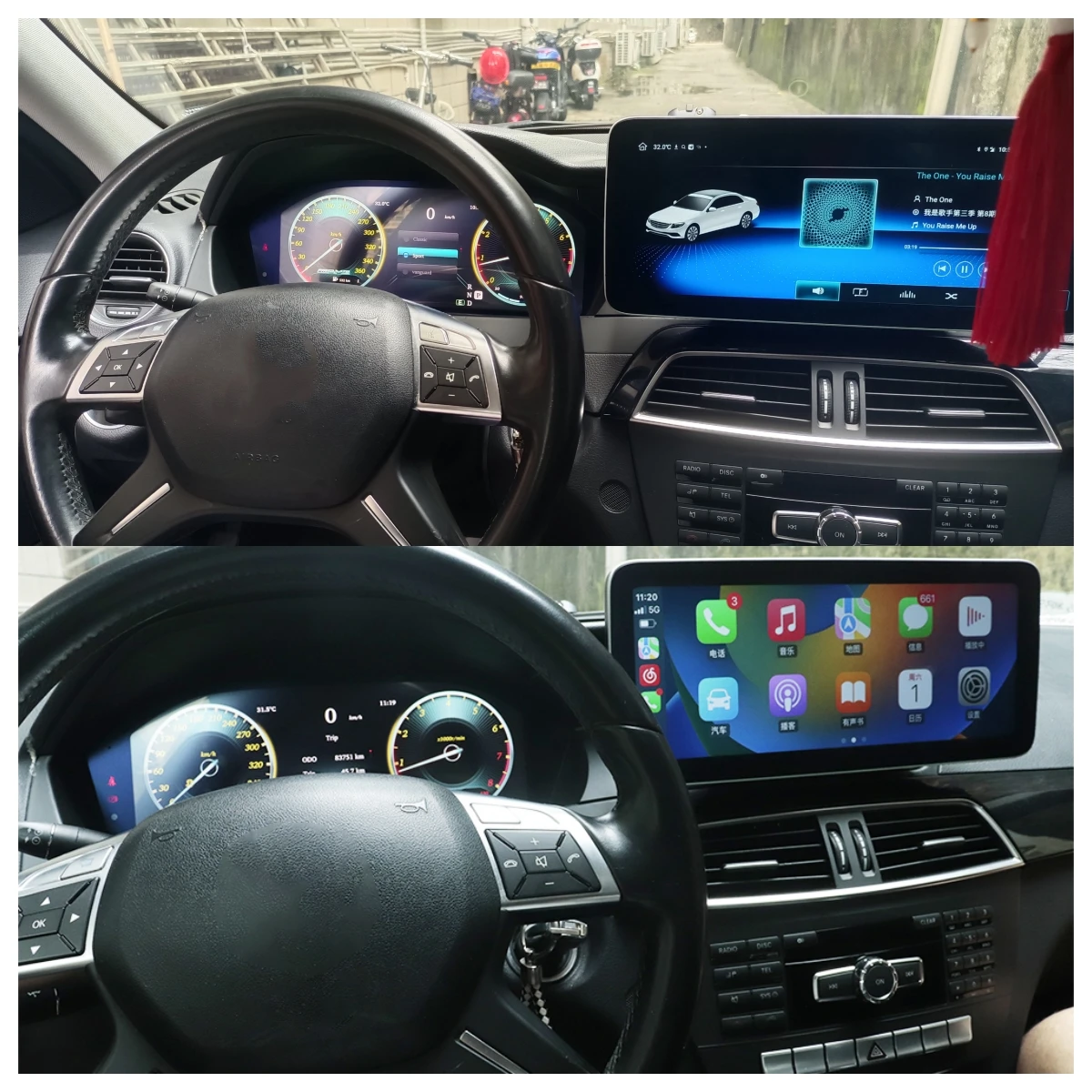 

Цифровой кластер с ЖК-дисплеем для Mercedes-Benz C W204 C180 C200 C300 C63 C65 2007-2014 панель приборной панели спидометра в кабине автомобиля