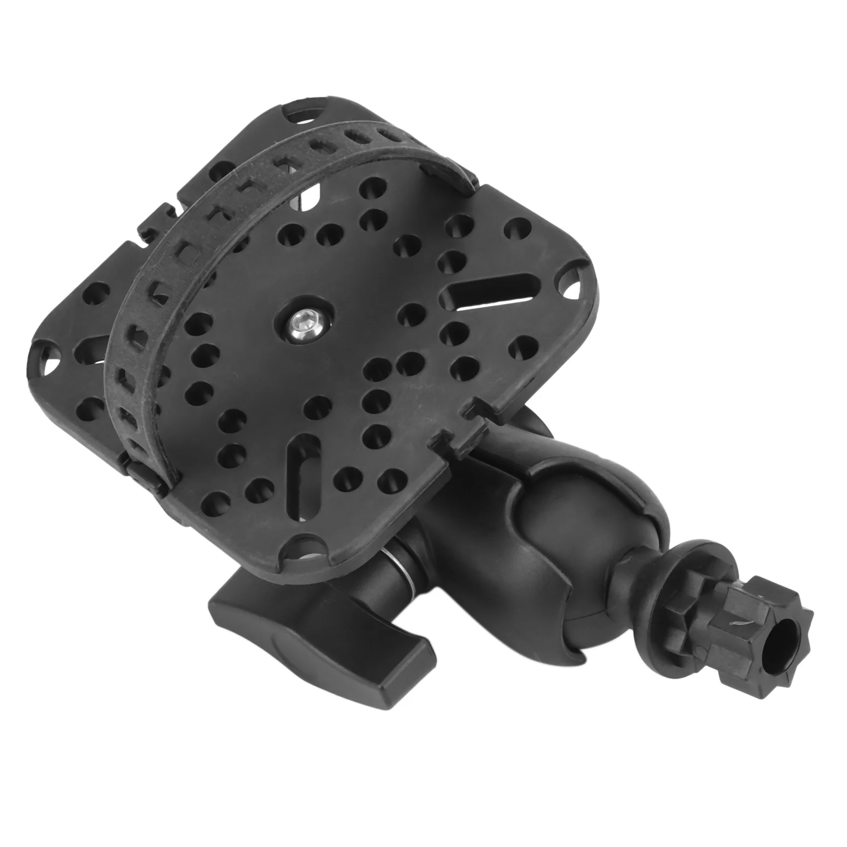 

360 Degree Rotatable Ball Mount with Fish Finder and Universal Mounting Plate Kayak Accessories,Inner Hexagon Base