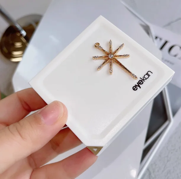 Hot stamping 8 ดาวคอนแทคเลนส์กล่องสําหรับเด็กน่ารักและ high-end ประณีตและน้ําหนักเบา retro Leak PROOF คอนแทคเลนส์ B2