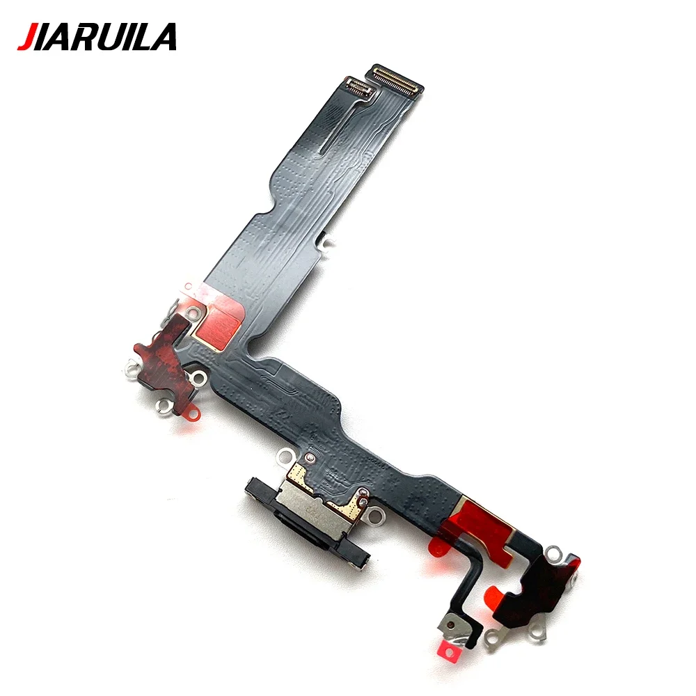 USB Charging Port Charger Board Flex Cable For Iphone 15 Pro Max / 15 Plus Dock Plug Connector With Microphone