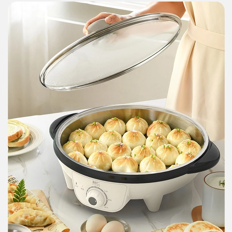 Electric Cake Pan Multifunctional Stainless Steel Deepened Household Electric Frying Pancake Pan Official Flagship
