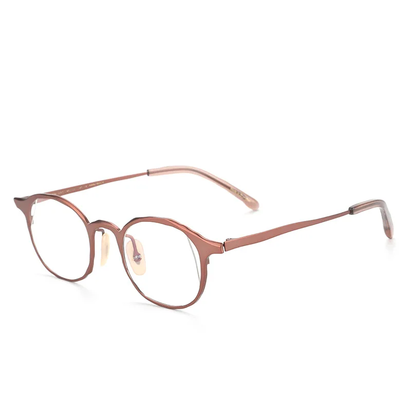 Pure titanium glasses frame glasses frame men and women myopia glasses screwless nylon frame