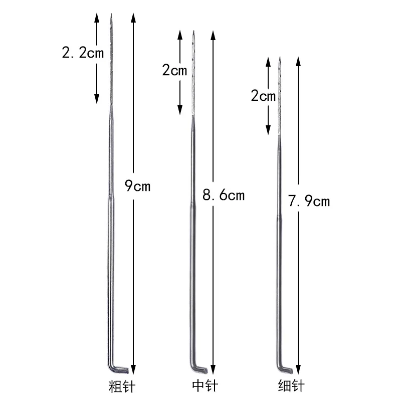 Needle Felting Kit With Wood Handle Needle Felting Tool 3 Sizes 68Pcs Felting Needles Finger Protector For DIY Sewing