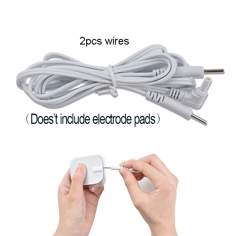 1 Pair Electrode Massage Electrode wire Physiotherapy Tens Acupuncture with Cable Machine Electrode for Tens Mechines