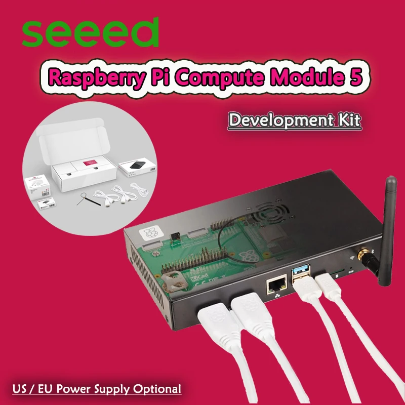 

Raspberry Pi CM5 Development Kit Rpi CM5104032 ideal environment for prototyping embedded solutions CM5/IO Board