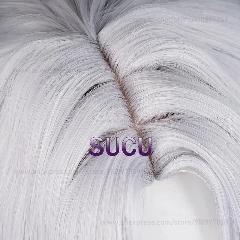 Nene 2025 Honkai Star Rail YingXing Cosplay Blade 100cm Silver White Hair Heat Resistant Synthetic Wigs + Wig Cap view 6