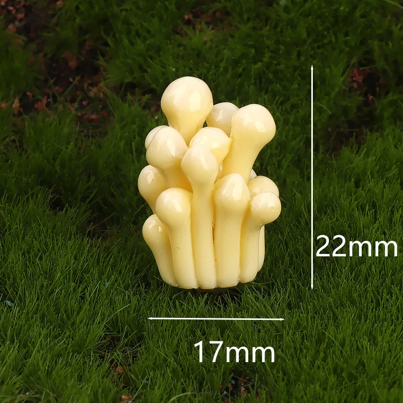 Moos-Mikrolandschaft Kreative Simulation Dschungel-Pilz-Bonsai Gartenarbeit DIY Landschaftsdekoration Zubehör Kleine Ornamente – Detail 5