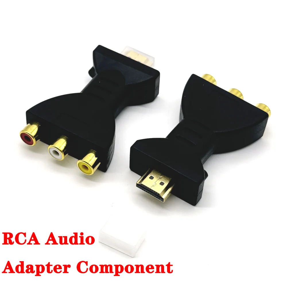 

HDMI TO AV Gold-plated HDMI-compatible Male To 3 RGB RCA Video Audio Adapter AV Component Converter Connector For HDTV DVD