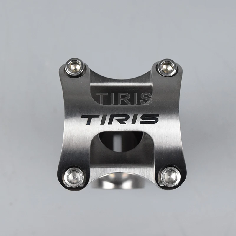 TIRIS-BH6 Titanium Stem for Bike Accessories,Bicycle Parts,Custom Angle 5 °-45 °,II Style,Length 50-120mm, 28.6/25.4*25.4/31.8