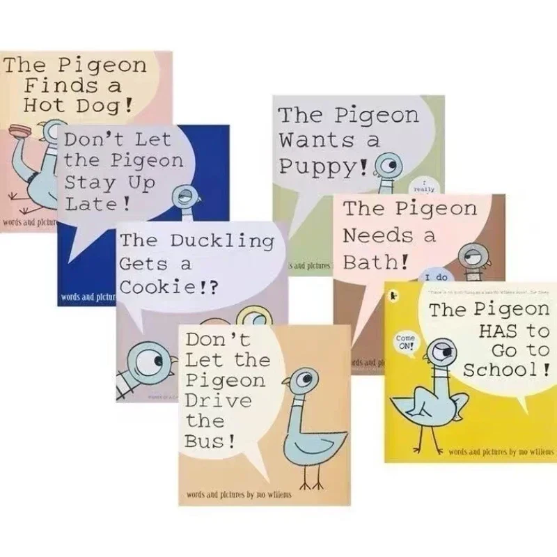 7 Books Don\'t Let the Pigeon Drive the Bus Children Reading Storybook Kids Early Education English Picture Book