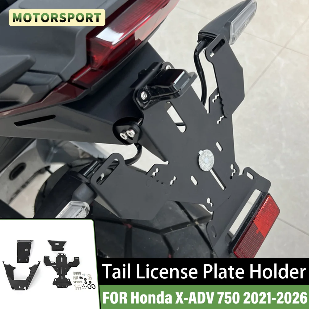 

FOR HONDA X-ADV 750 2020 2021 2022 2023 2024 2025 Motorcycles Rear Tail License Plate Holder Tailstock Bracket Kit license Plate