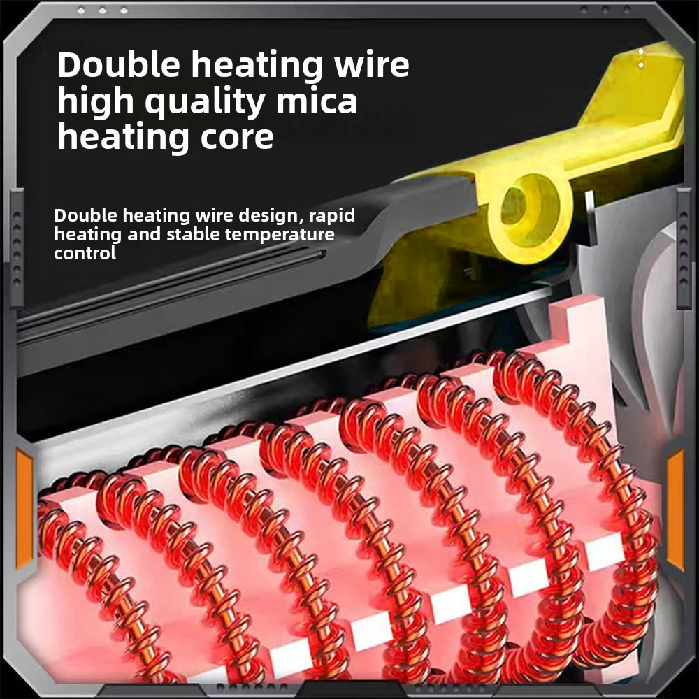 VILASTING Термофен 550р. ℃   Беспроводная электрическая тепловая пушка с регулируемой температурой и насадками, светодиодный дисплей для аккумуляторного штифта Dewalt 18 В