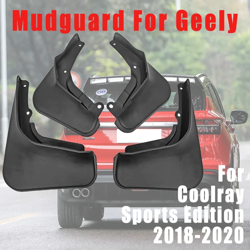 

For Geely Coolray Sports Edition 2018-2020 Automotive Mudguard Waterproof Prevent Mud Splashing Car Mud Flaps 4pcs Accessories