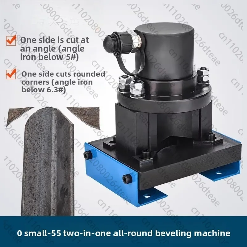 Hydraulic Angle Iron Chamfering Machine for 45° Cutting of Angle Steel – DJ-55 Multi-Function Angle Iron Processing Machine