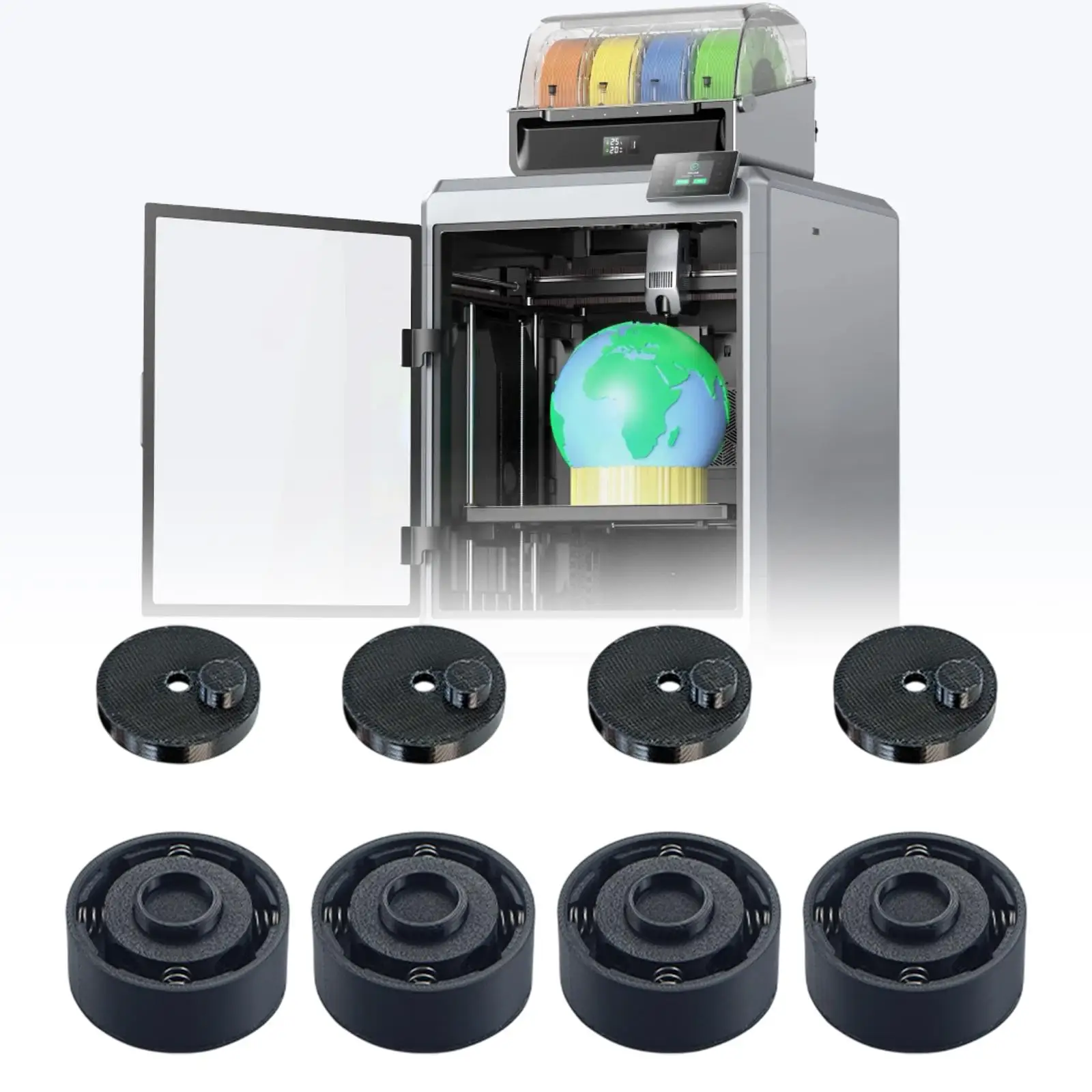 

4 Pieces Anti Vibration Feet, Shock Absorbing, Easy to Install Parts, Reduces