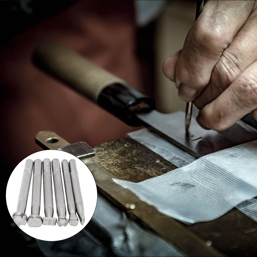 

6Pcs Engrave Mold Set Premium DIY Carving Tools for Professional Craft Stamping and Printing Design