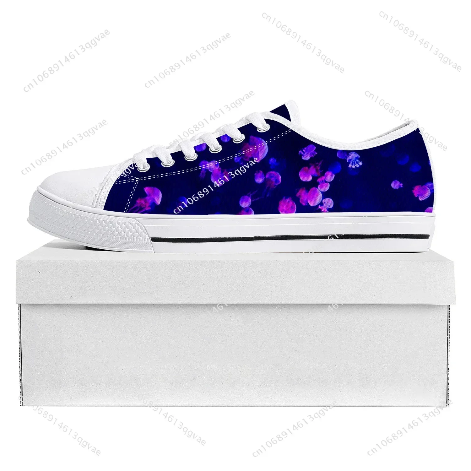 Jellyfish Pattern Low Top High Quality Sneakers Mens Womens Teenager Tailor-made Shoe Canvas Sneaker Casual Couple Shoes