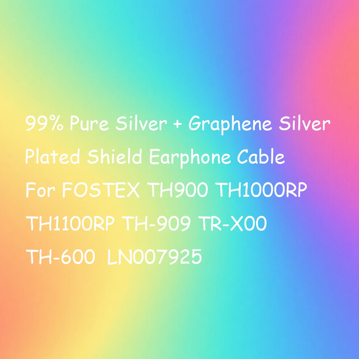 99% الفضة النقية + الجرافين الفضة مطلي درع سماعة كابل ل FOSTEX TH900 TH1000RP TH1100RP TH-909 TR-X00 TH-600 LN007925