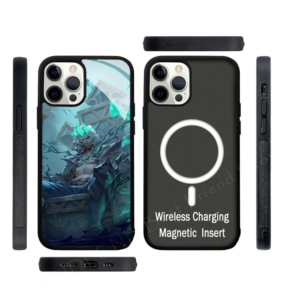 

LOL Viego Phone Case Strong Magnetic For IPhone 15 14 13 Pro Max Alex Mirror For Magsafe Wireless Charging Cover