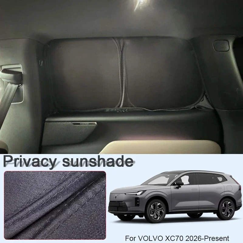 

Car Anti-UV Black Window Privacy Sunshade For VOLVO XC70 2026-Present Auto Heat Insulation Protect Cover Interior Accessory