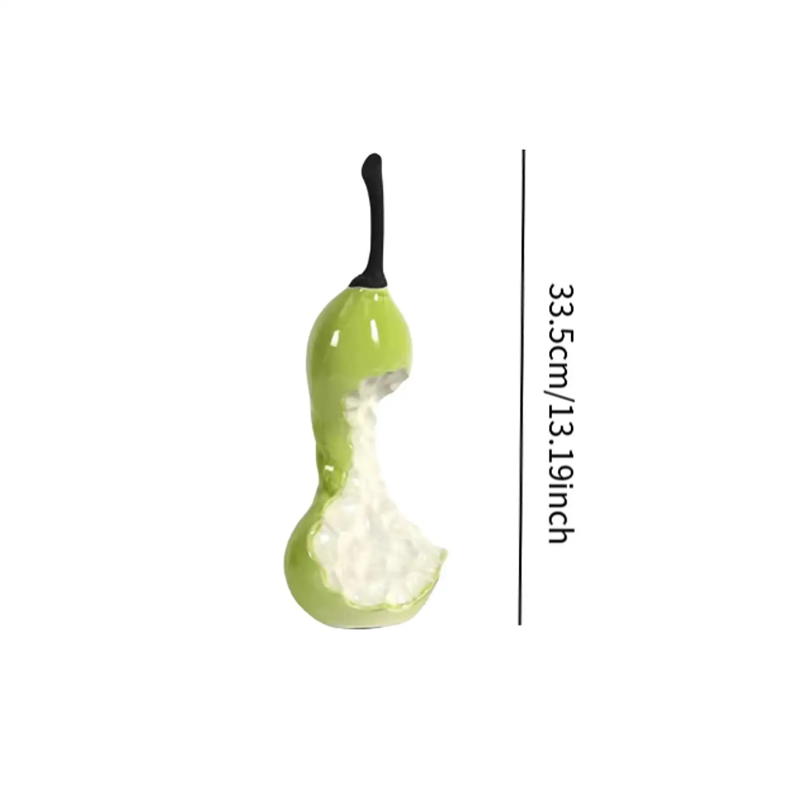 Decorative Fruit Sculpture Pear Shape Resin Figurine Standing Statue for Home Interior Tabletop Centerpiece Minimalist Art